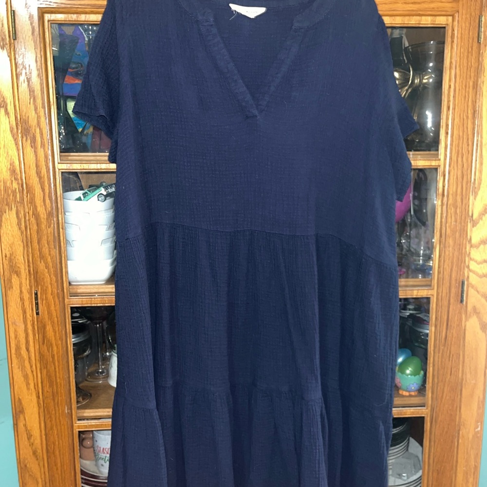 Lucky Brand Deep Blue Midi Dress